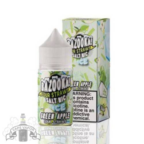 E-Liquido Green Apple Ice (Nic Salt) - Bazooka / Sour Straws