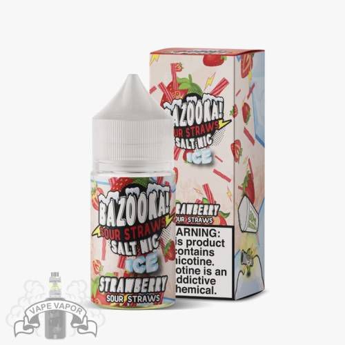 E-Liquido Strawberry Ice (Nic Salt) - Bazooka / Sour Straws
