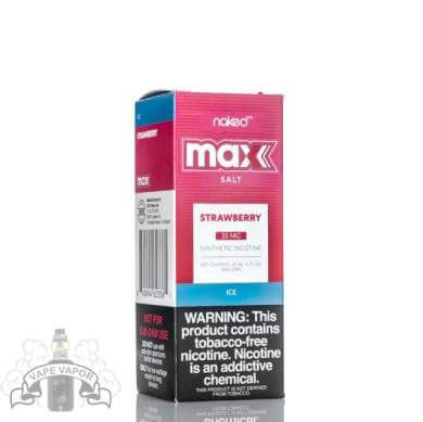 E-Liquido NKD Max Strawberry Ice (Nic Salt) - Naked 100