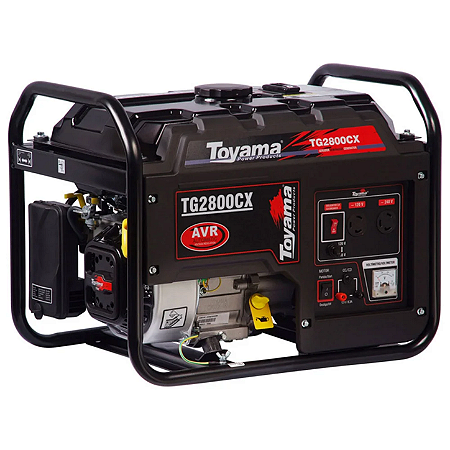 Gerador de Energia a Gasolina 2800W 2,5Kva Bivolt com Partida Manual - TG2800CX-XP - TOYAMA