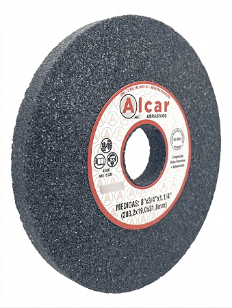 Rebolo Reto Cinza 12"x1.1/4"x1.1/4" (304,8x31,8x31,8mm) GRÃO-36