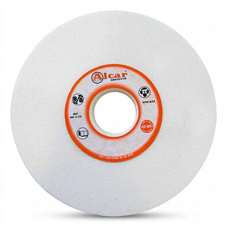 Rebolo Reto Branco 8"x1"x1.1/4" (203,2x25,4x31,8mm) GRÃO-36