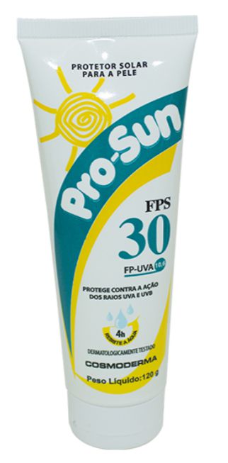 Protetor Solar FPS 30 - 120Grs PROSUN - Caixa c/ 30 peças