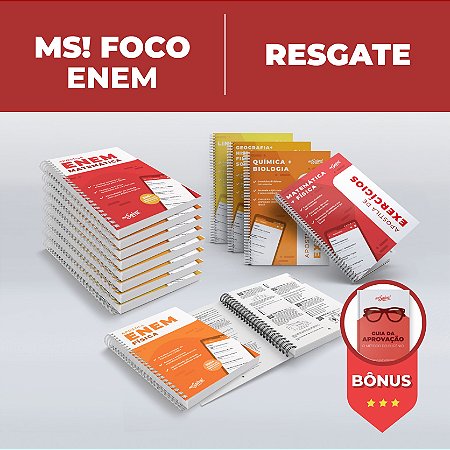 RESGATE APOSTILAS E LIVROS - MS! Foco ENEM 2023 (Guia da Aprovação)