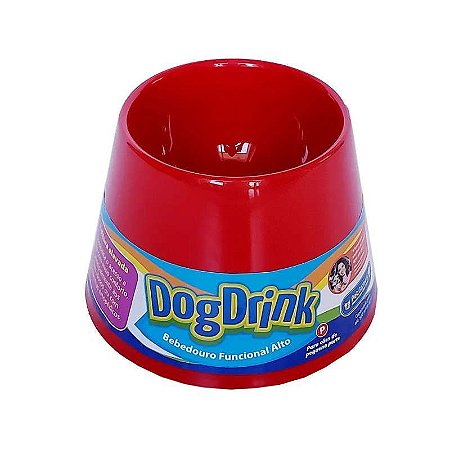 Bebedouro Elevado Pet Games Dog Drink Vermelho