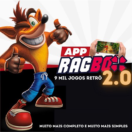 App RAGBOX 2.0 - 9 Mil Jogos Retrô para Celular Android ou TV BOX