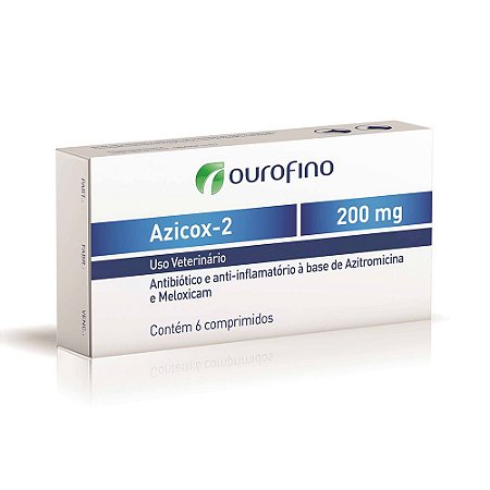 Azicox 2 Ourofino 200mg 6 Comprimidos