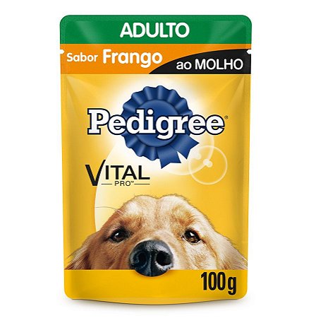 Ração Úmida Pedigree Para Cães Adultos Sachê Sabor Frango - 100g