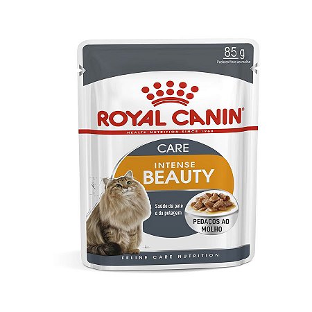 Ração Úmida Royal Sachê Canin Intense Beauty - Gatos Adultos - 85g