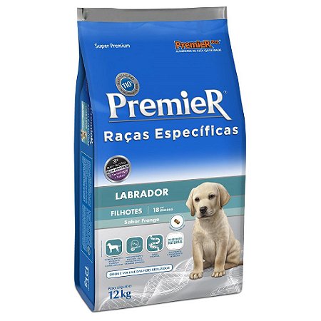 Ração Premier Raças Específicas Labrador para Cães Filhotes - 12kg