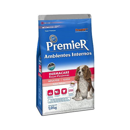 Ração Premier Dermacare Ambientes Internos para Cães Adultos de Raças Pequenas