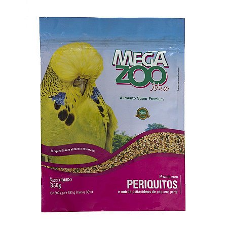 Ração Megazoo Mix para Periquitos - 350g