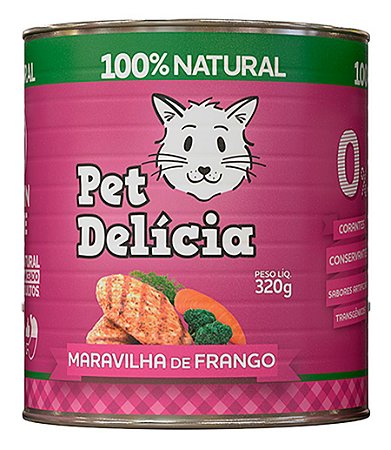 Ração Úmida Pet Delícia para Gatos Sabor Maravilha de Frango