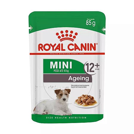 Ração Úmida Royal Canin Sachê para Cães Ageing Raçãs Mini 85g