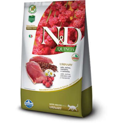 Ração Farmina N&D Quinoa Urinary Pato para Gatos Adultos 7,5kg