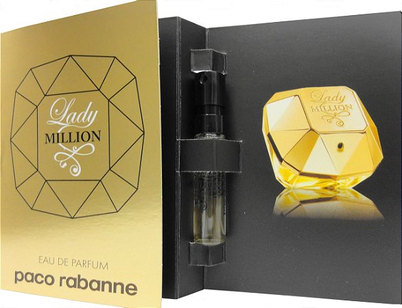 Amostra Lady Million Paco Rabanne Feminina Eau De Parfum 1,5ml - Fluenzi