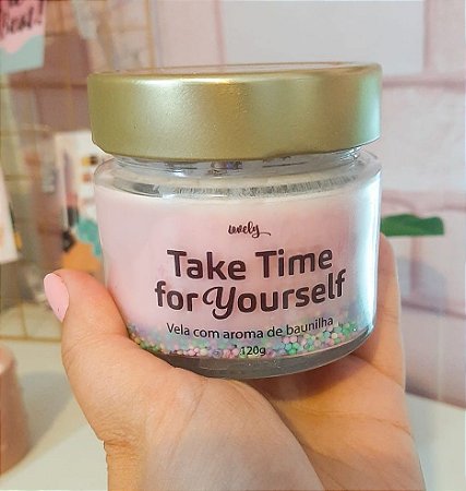 Vela Lovely "Take time for Yourself"- Baunilha