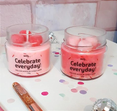 Vela Aromática "Celebrate Everyday!" Cereja e Avelã