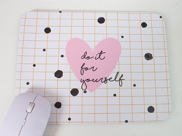 Mouse Pad Grid "Do it for yourself"