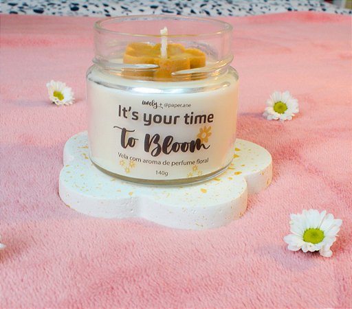 Vela Floral "I'ts Your time to Bloom"