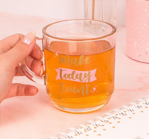 Caneca Lovely "Make Today Count"