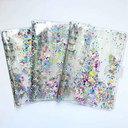 Capa Fichário / Planner Glitter Fun