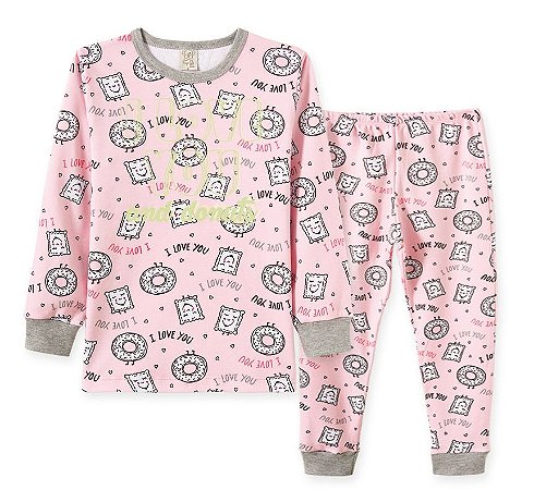 Pijama Longo Infantil Doces - Pingo Lelê 76205