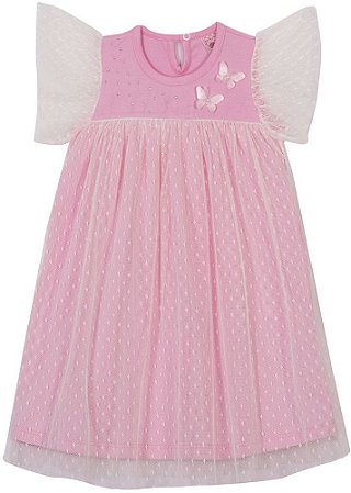 Vestido Infantil Bailarina c/ Tule Serelepe 6677