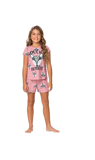 Pijama Infantil Verão Raposa Kyly 111264