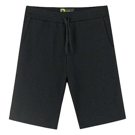 Bermuda Infantil em Moletinho Preto Lemon 81200