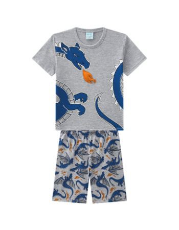 Pijama Infantil Verão Dragão (Brilha no Escuro) - Kyly 111655