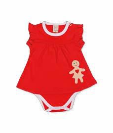 Vestido Body para Bebê Natal Pingo Lelê 65910