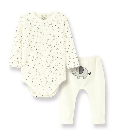 Conjunto Bebê Body Longo + Calça Pingo Lelê 9010