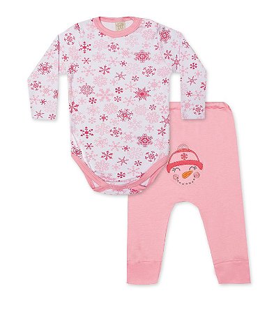 Pijama para Bebê Body longo + Calça Saruel 75065