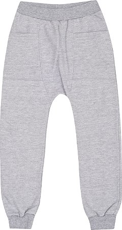 Calça Infantil Saruel Moletom Cinza Serelepe 5448