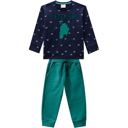 Conjunto Infantil Calça + Blusa Moletom Milon 11446