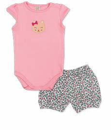 Conjunto Bebê Short + Body Pingo Lelê 65859