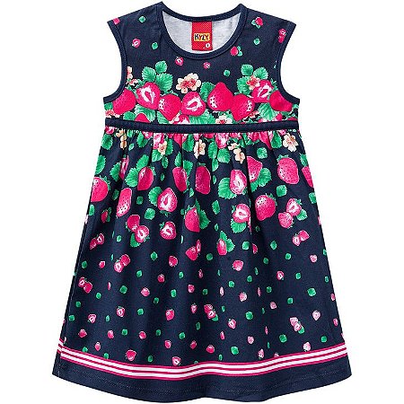 Vestido Infantil Morangos Kyly 109610