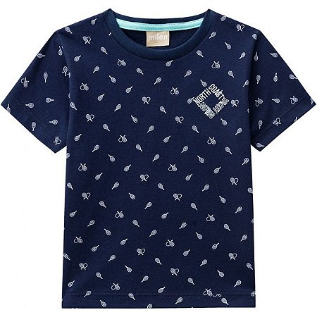 Camiseta Infantil Azul Marinho Milon 11788