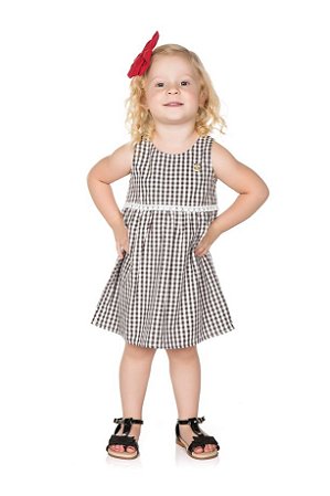 Vestido Infantil Xadrez Pega Mania 54108