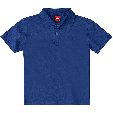 Camiseta Infantil Gola Polo Azul Kyly 107631