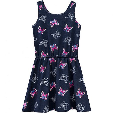 Vestido Infantil Regata Azul Kyly 109671