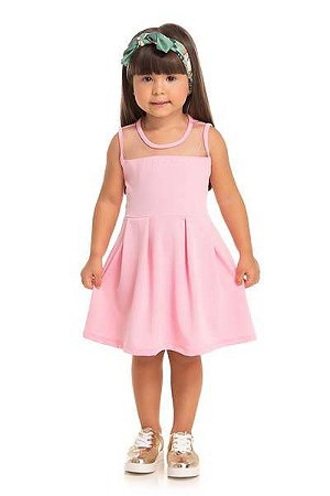 Vestido infantil Rosa Serelepe 5559