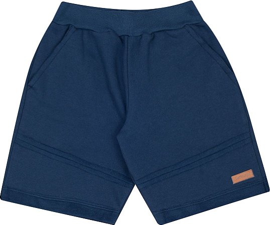 Short Infantil Moletinho Azul Marinho Serelepe 5124