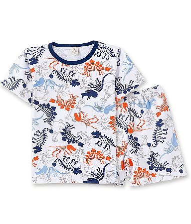 Pijama Infantil Camiseta + Short Dino Pingo Lelê 86058