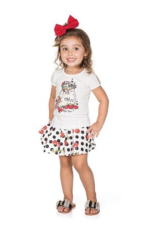 Conjunto Infantil Saia + Blusa Pega Mania 72031