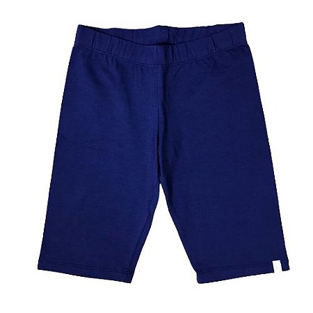 Short Infantil Cotton Ciclista Pega Mania 81455 Azul Marinho