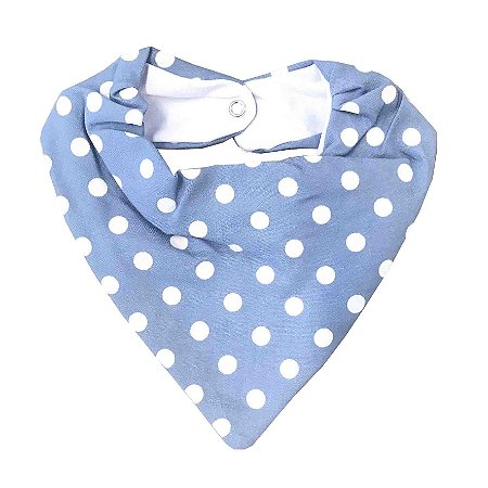 Babador Bandana Azul Poa Petit&Co 50905