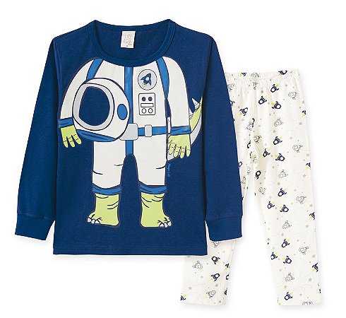 Pijama em Malha Infantil Astronalta Pingo Lelê 86190