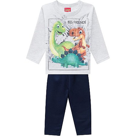 Conjunto Infantil Moletom Casaco + Calça Dinossauro Kyly 207439